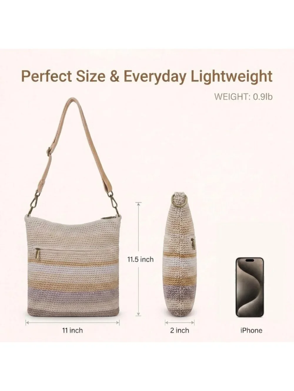 Chic Woven Crossbody Bag for Women | Crochet Beach Purse | Stylish Summer